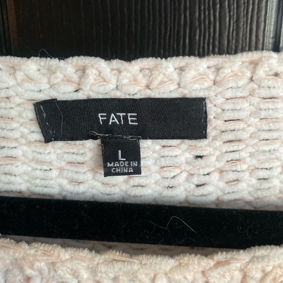 Fate Chunky Oversized Striped Fuzzy Sweater-Size L - Picture 4 of 7